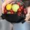 1947Kitchen Heat Resistance Easy Snap Silicone Kitchen Strainer, Black TI-SNSKS-BLA - alternate 3